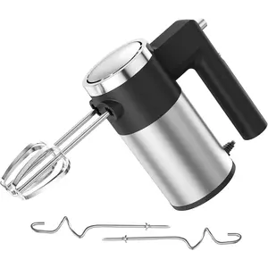 600W Hand Mixer, 5-Speed Electric Hand Held Mixer for Baking, Lightweight Stainless Steel Hand Beaters *2 & Dough Hooks*2 with Eject Button, Kitchen Mixer for Cream, Cookies, Dough