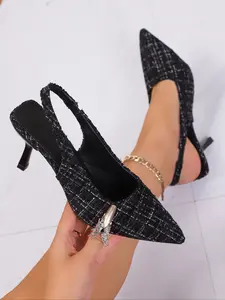 Women's Fashionable Solid Color Stiletto Heels, Elegant Pointed Toe High Heels for Party, Daily Clothing Decor for Women & Girls, Classy, Elegant Party Shoes