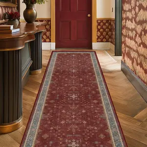 Vintage Persian Long Striped Print Rug, Multiple Colors & Patterns, Soft Durable Washable Carpet for Home Decor, Indoor Outdoor Use Home Decor Rugs, Washable Runner Rugs