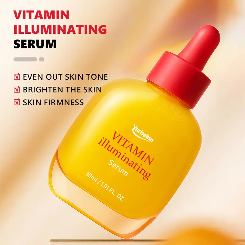 Yarbelnn Vitamin C Face Serum - Brightening Dark Spot Corrector, Antioxidant Glow, Even Skin Tone, Hydrating Anti-Aging Skincare for All Skin Types