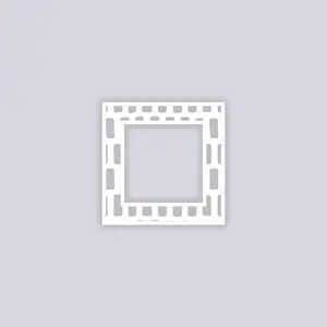 Brick Grid Square Rim Clay Stencil