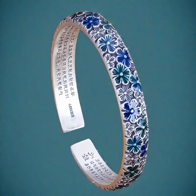 Full Silver S999 Bracelet Sterling Silver Bracelet Ladies' Bracelet To Give Girlfriend A Holiday Gift Silver Weighs 30 Grams/1 Ounce.