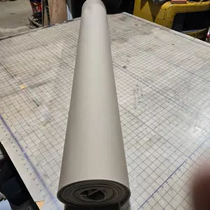 2303 Lt. Parchment Flat Kit Headliner Fabric with Foam Backing Sold By The Yard 60"wide