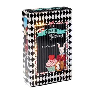 Alice in Wonderland Tarot Deck, Vintage Fairy Tale Style, Fortune Telling Cards, Includes 78 Paper Cards, Perfect for Divination and Prophecy