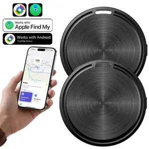 Air Tag 2/4-Pcs, Dual System Smart Tag Mini Wireless Tracker, Smart Tracking Tag, Anti Loss Locator For IOS Find My&For Android Find Hub Devices, Key Finder And Item Locator Smart Tag With Key Ring/Lanyard, Tracker Tag For Keys/Luggage/Wallet