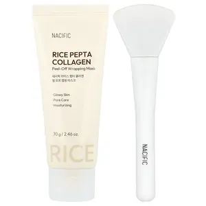 Nacific Rice Pepta Collagen Peel-Off Wrapping Beauty Mask, 2.46 oz (70 g)