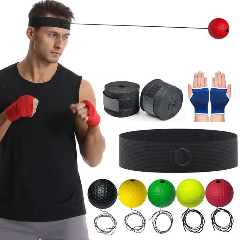 Boxing Reflex Ball, Improves Reaction Speed & Hand-Eye Coordination, Home Boxing Training Equipment, Boxing Training Gear, Gift for Men, Boxing Accessories, Boxing Set, Valentine's Day Gift, Boxing Speed Trainer