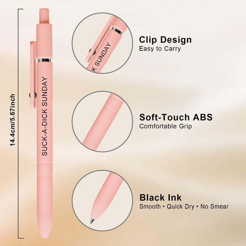 Funny Daily Quote – 7-Pack Smooth Writing Novelty with Sarcastic Sayings, Quick Drying  rainbow Gel Pens Set Hilarious Office Gifts for Coworkers & Adults