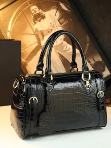 2026 New Alligator Pattern Boston Bag, Women's Luxury Handbag, Versatile Crossbody Bag, Commuter Mom Bag, Stylish and Practical