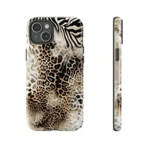 Retro Animal Print iPhone Case Cheetah Zebra Tiger Leopard Pattern Shockproof Compatible with 17 16 15 14 13 12 11 X XS XSMAX XR 7P 8P Gift for Friends Family phone case
