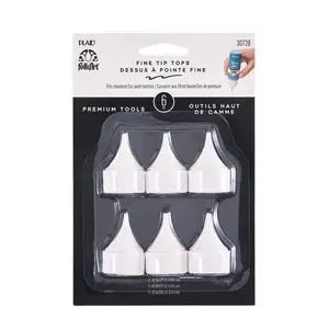 Folkart® 6pc Fine Tip Tops - Premium Tool - 30728