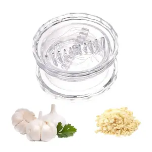 Manual Garlic Twister & Masher, Multi-Functional Mincer & Grinder for Garlic, Onion, Ginger, Herbs, Nuts, Impact Resistant Kitchen Gadget & Home Accessory