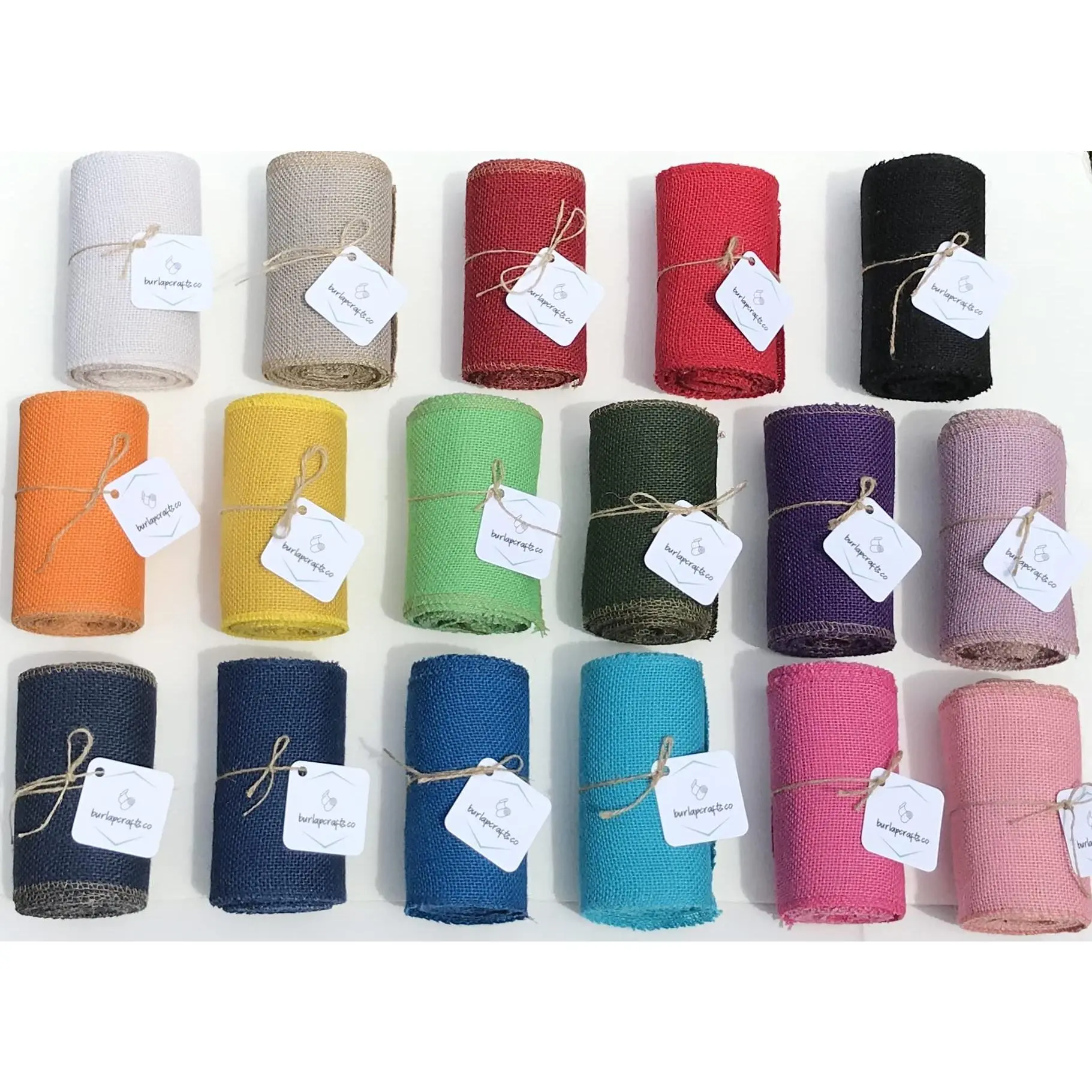 Burlap Ribbon Roll 5.5 Inches x 15 Ft Sewn Edges 100% Jute DIY Friendly for Bows Wreaths Floral Arrangements Home Party Decor