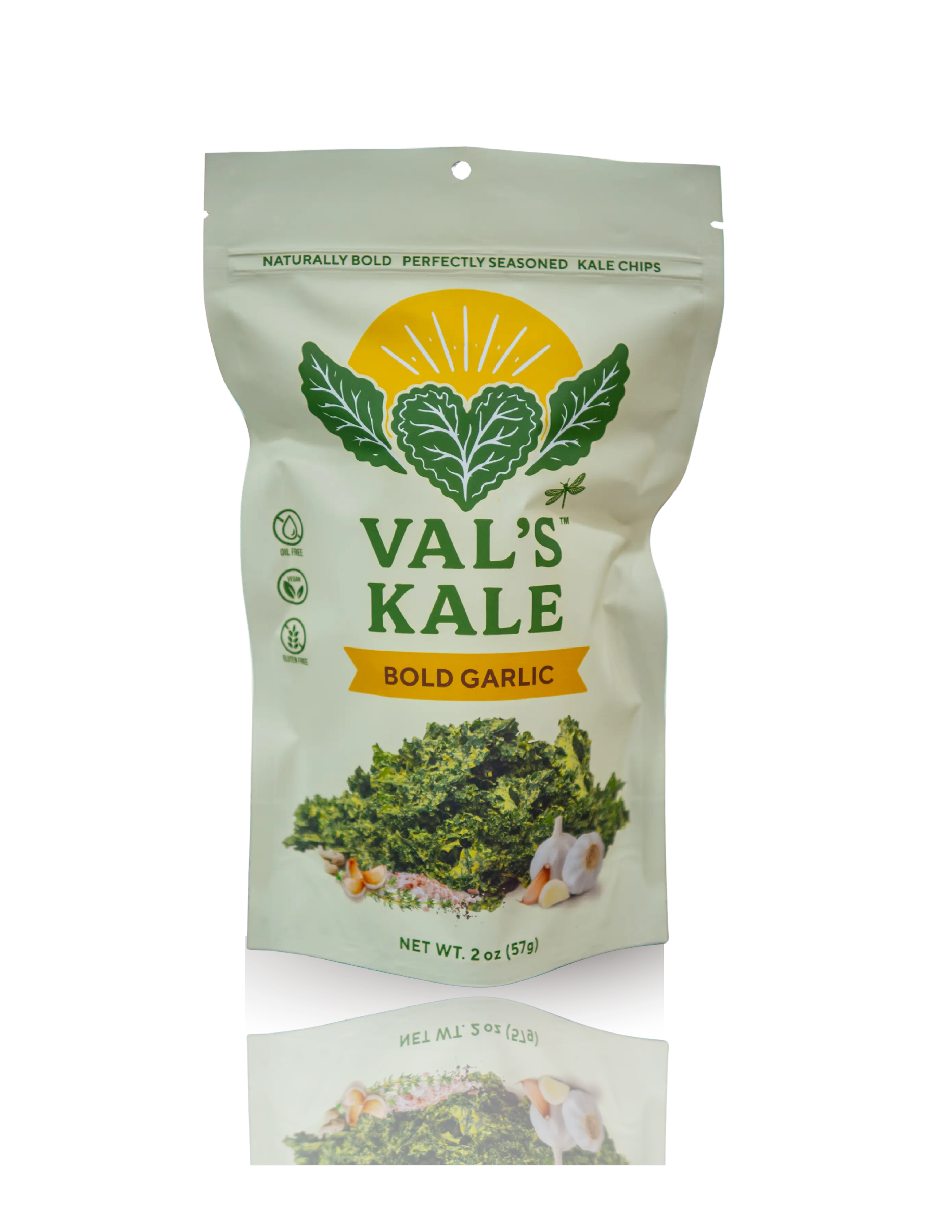 Val's Bold Garlic Kale Chips