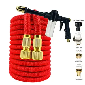 Garden Hose Pipe for Irrigation, Flower Watering, Car Washing, Garden Cleaning, Retractable Flexible Water Tube, 1pc