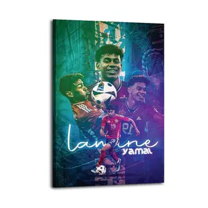 Lamine Yamal HomeDecor WallArt LivingRoom Canvas for Bedroom Decor Canvas Poster Aesthetic Office Bathroom Painting Picture Print Modern Family