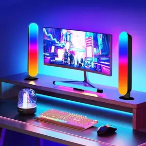 LED Smart Light Bars Computer Desktop Decoration Light Colorful Automatic Stroboscope with Multi-functional Remote Control for Wireless Operation USB Power Supply Super Cool Night Light Gift LED Light Backlit