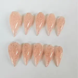 JmDrnails short Dragon/Claw Nails 10 Pcs Handmade Acrylic Press on Nails Holographic Glitter Accents | Salon-Quality sparkly desgin Statement Nails