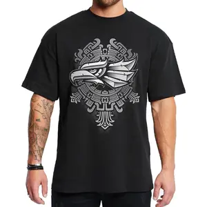 Aztec Warior Chicano Brown Pride Chicana Style Graphic Tee Cotton Cholo Lowrider Streetwear Hoodie Sweatshirt for Men and Women