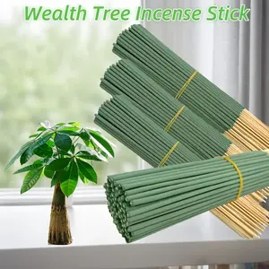 197pcs Money Tree Mixed Sage Essential Oil Soaked Incense Sticks, 22cm Long, Perfect for Home Decor, Hotel, Spa Atmosphere