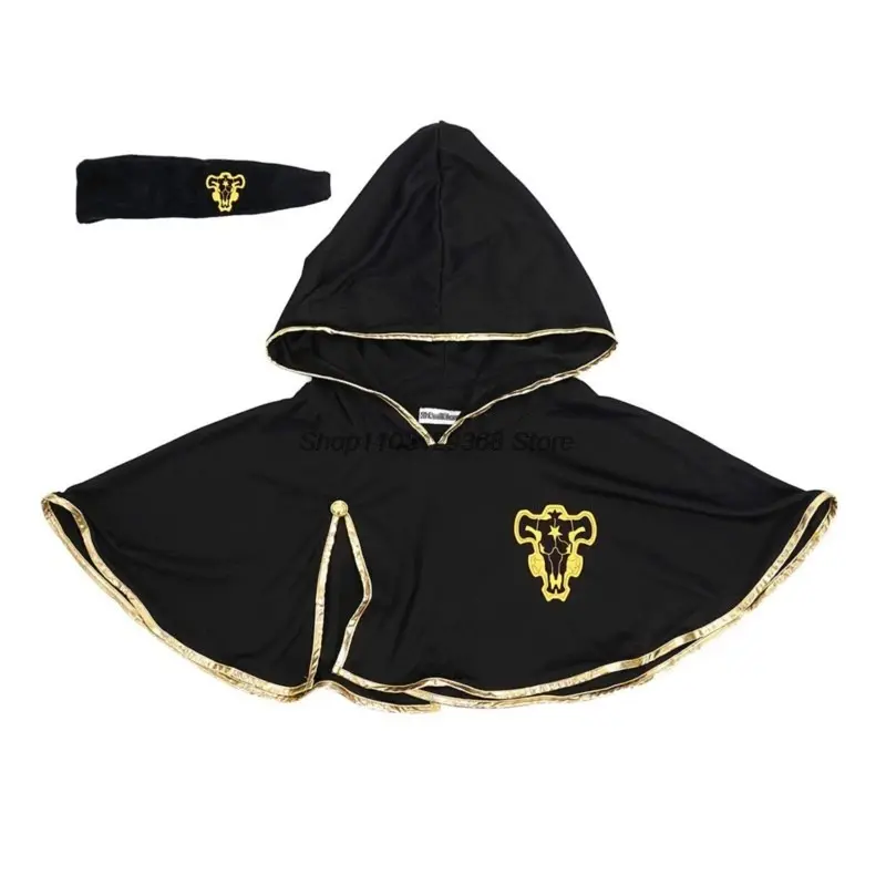 2025 11 Black Clover Asta Shawl Headband Costume Man Cloak Halloween Costumes anime cosplay prop