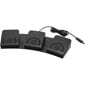 USB Triple Foot Pedal Switch Control 3 Three Key Footswitch Program Customized Computer Keyboard Mouse Game Action HID