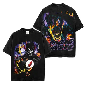 Black Flash Premium Acid Washed Shirt, Evil Speed Hero Neon Art Shirt, Character Comics Fans Shirt, Superhero T-Shirt, Comic Book Fans T-Shirt, Superhero Graphic Tee