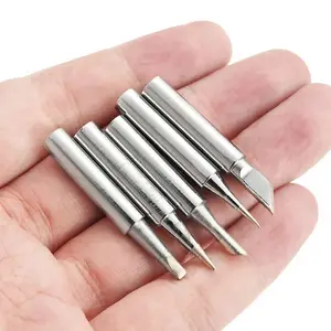 Soldering Iron Tip Replacement Set, 5 or 10pcs Nickel-Plated High-Temperature Tips for PCB Repair, Electronics DIY, Anti-Corrosion & Industrial-Grade Precision Welding Tools.