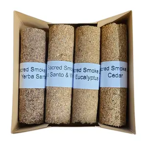 Sacred Log Incense Set – Yerba Santa, Palo Santo with White Sage, Eucalyptus, &amp; Cedar