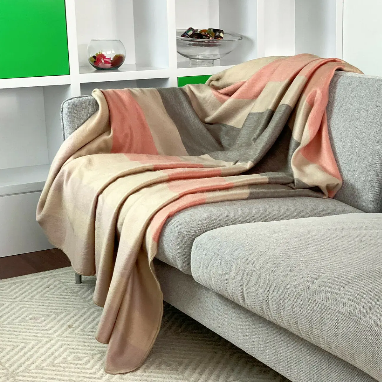 Stay Cozy with our Alpaca Wool Throw Blanket - Super Soft and Durable