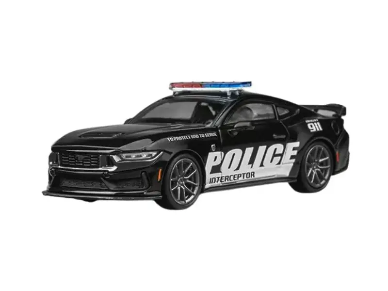 Ford Mustang Dark Horse Police Diecast 1:64 Scale Model - CM Model CM64-DARKHORSE-PD01