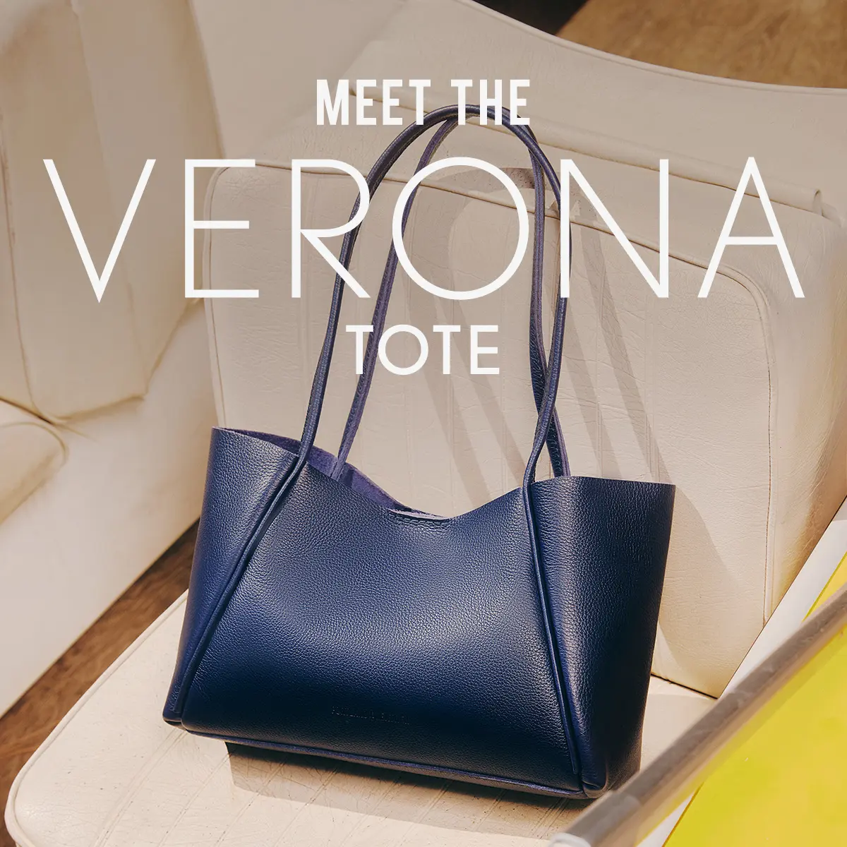 Portland Leather Verona Tote Bag - Real Leather Work Bag & College Laptop Tote for Women