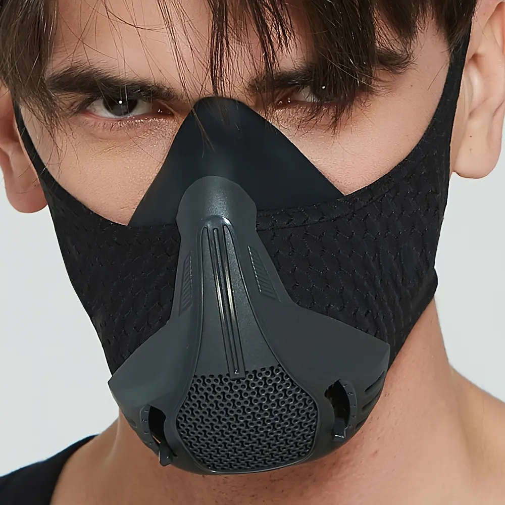 Sporty Half-Face Face Covers & Mask for Adults - Battery-Free Sports & Outdoor Accessory for Cardio Training, Running to Boost Endurance, Sporty Face Covers & Mask