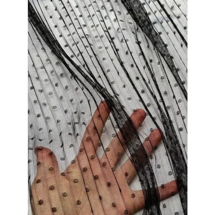Black Polka Dot Tulle
