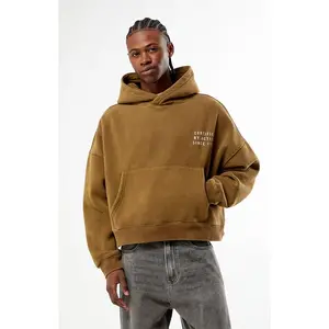 Pacsun Men's Hustle Applique Cropped Hoodie