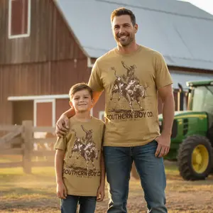 Camo Bull Rider Youth/Adults Sleeve Shirt, Western Style, Trending Summer Shirt, Casual Cotton, Gift for Son, Vintage Southern boy, Natural Country Boy T-shirt, Southern Graphic Tee