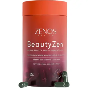 BeautyZen - Beauty Supplement for Hair Growth with DHT Blocker, Biotin Collagen Keratin & Antioxidants Supplement, Androgen Blocker, Anti Aging, Keratin Complex - Made in USA, 120 Caps