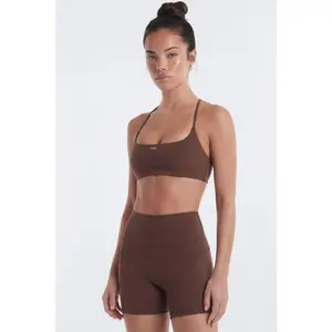 CloudForm Strappy Back Sports Bra - Brown X