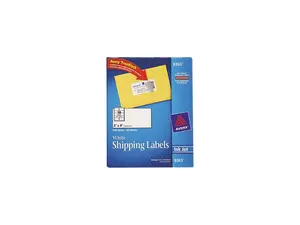 Avery 8363 Shipping Labels with TrueBlock Technology, 2 x 4, White, 500/Box