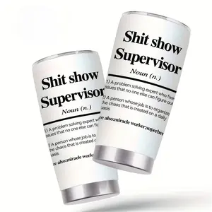 20oz Funny Boss Stainless Steel Tumbler – Insulated Travel Mug for Coffee & Drinks, Summer Water Cup for Home, Office & Outdoor, Birthday, Easter & Mother’s Day Gift reusable vacuum drinkware beverage coffee bottle t show supervisor mug father