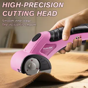 Tanlook USB Cordless electric Handheld Fabric Scissors, Wireless 1.5Ah rechargeable battery, suitable for cutting cardboard, fabrics, plastics, etc. Equipped with a powerful motor, making cutting effortless Electric Cutting Scissors