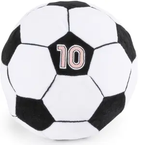Jay Franco Messi Plush Pillow Buddy – Ultra-Soft Stuffed Plushie & Cozy Pillow, Official Licensed Product, 8 Inch, White - Messi's Ball
