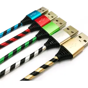 Durable Braided Charging Cables for Android & iOS Devices