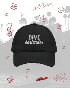 Dive Bartender Distressed Hat