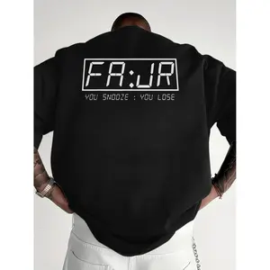 Dawn Time Muslim Ramadan Casual Short Sleeve TShirt with FAJR Prayer Time Graphic Breathable Polyester Round Neck Regular Fit Summer Black with White Lettering Comfortable Relaxed Outing Wear Medium Stretch Fabric