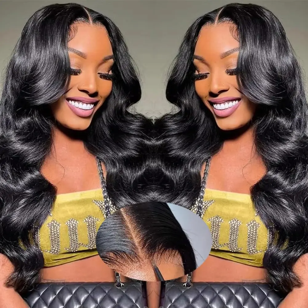 [New In] Glueless Wigs Human Hair Wig Body Wave 13x4 Lace Front Wigs 24 inch Human Hair Pre Plucked 180 Density Body Wave Wig for Women
