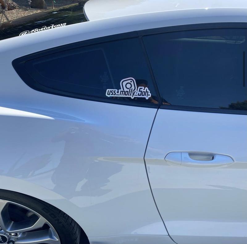 Carbon Fiber Decal for Instagram | Social Media Name Custom Vinyl Sticker | Instagram Tag | Car Decal | Custom Decal car sticker