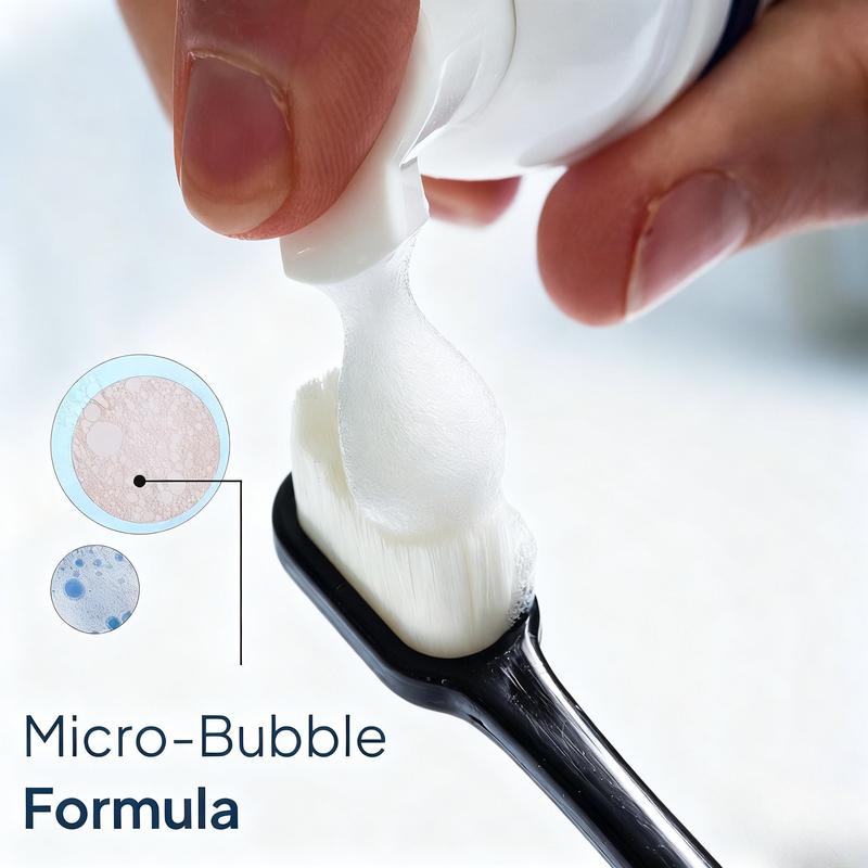 Halo Code 4D Dazzle White Foam Toothpaste for Adults Effective Oral Care Bad Breath Killer Natural Herbal Fresh Breath Teeth Whitening Fluoride-Free Mint Flavor 2-in-1 Solution 60ml Halo Code 4D Dazzle White Foam Toothpaste for Adults Effective Oral Care Bad Breath Killer Natural Herbal Fresh Breath Teeth Whitening Fluoride-Free Mint Flavor 2-in-1 Solution 60ml