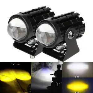 For Auxiliary Spotlight Lamp Moto Fog light Accessories Motorcycle Mini Driving Light Headlight Universal Dual Color ATV Scooter 2026 For your cars