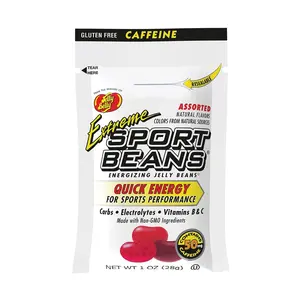 Jelly Belly Sport Beans with Caffeine [12-Pack] Extreme Assorted Sport Beans (Cherry, Watermelon,Pomegranate) Click for more sizes